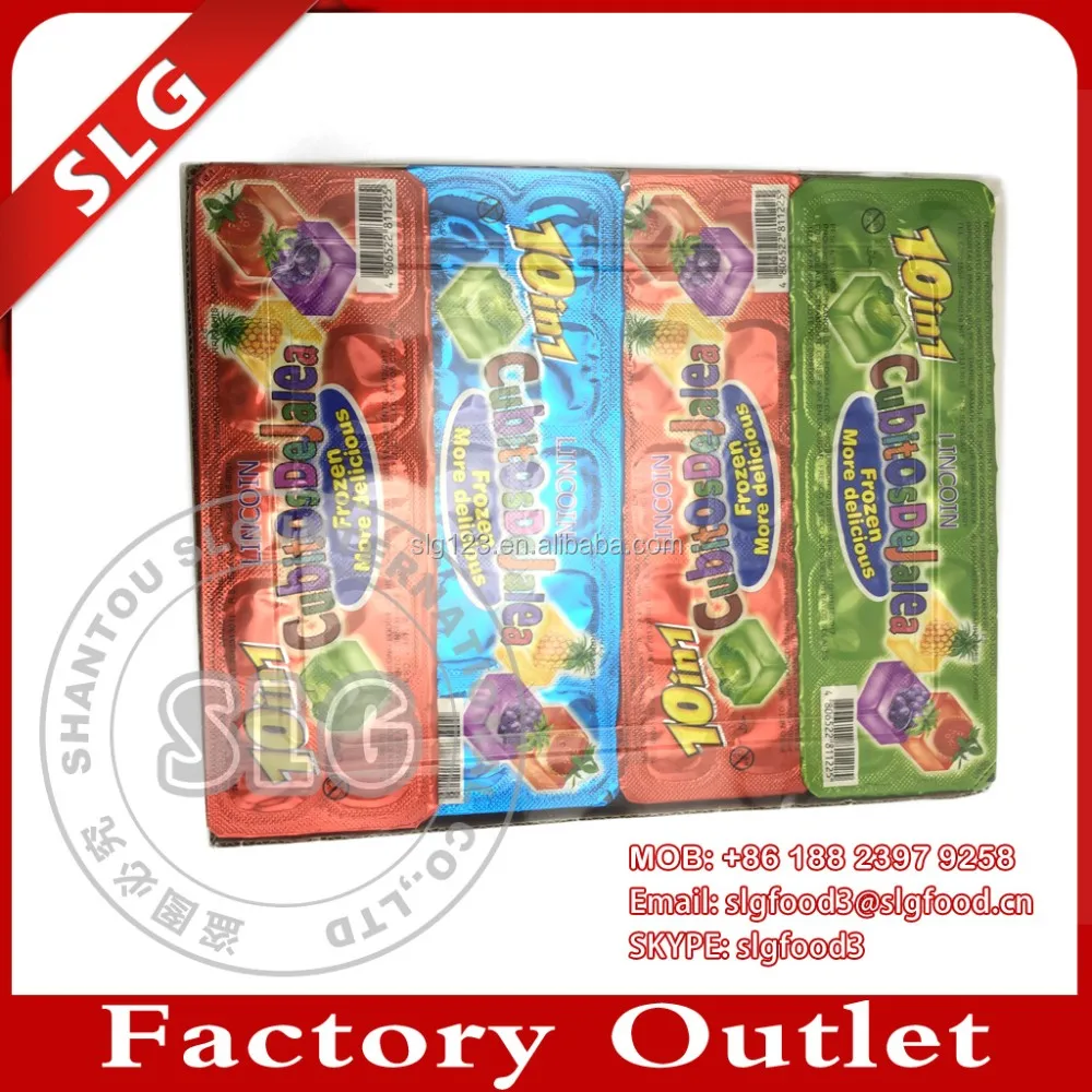 10 In 1 Sweet Cube Assorted Mini Fruit Jelly Stick - Buy Mini Fruit ...