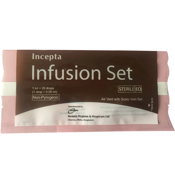 
Infusion set with PE bag 25pcs per middle bag 500pcs per 