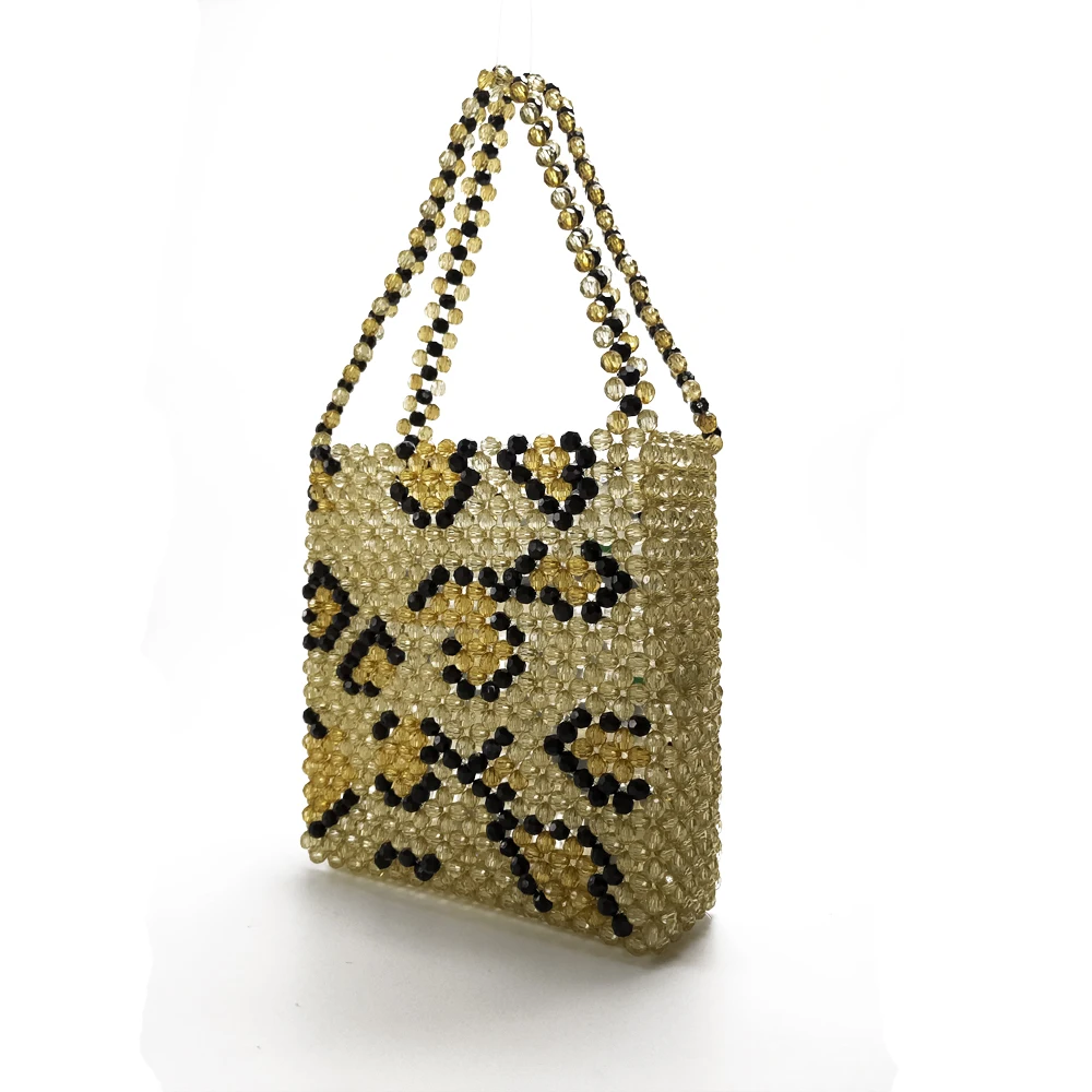 Beaded Handbag Homemade Pearl Bag Famous Design Women Acrylic Bag ...