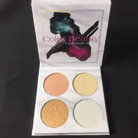 

Wholesale Private Label Factory Supply Highlighter Palette 4Color Makeup Custom Pressed Face Powder Shimmer High Pigment Palette