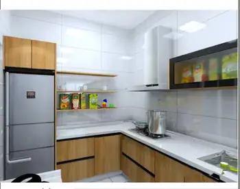 Plastic Laminate Kitchen Cabinets Doors With Plywood Board ...