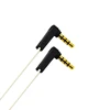 Hot sale 3.5 Male to male 4 pole 90 degree bend Audio Extension cable