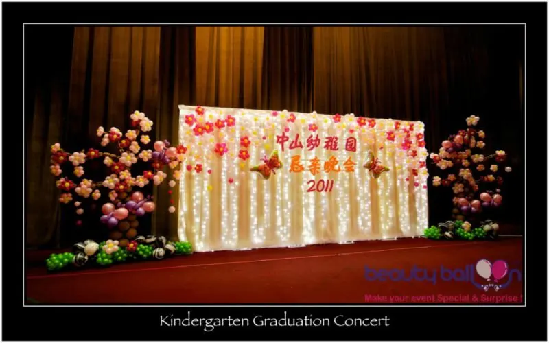 Kinder graduacion concierto decoración