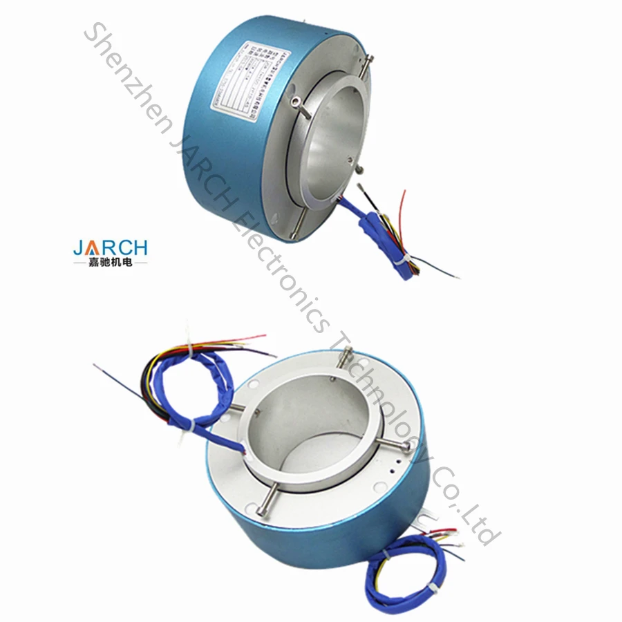 100mm Conductors 380VAC 250Rpm Crane Through Bore Slip Rings