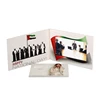 Customized printing MP4 video player 10 inch screen lcd book softcover paper video brochure card