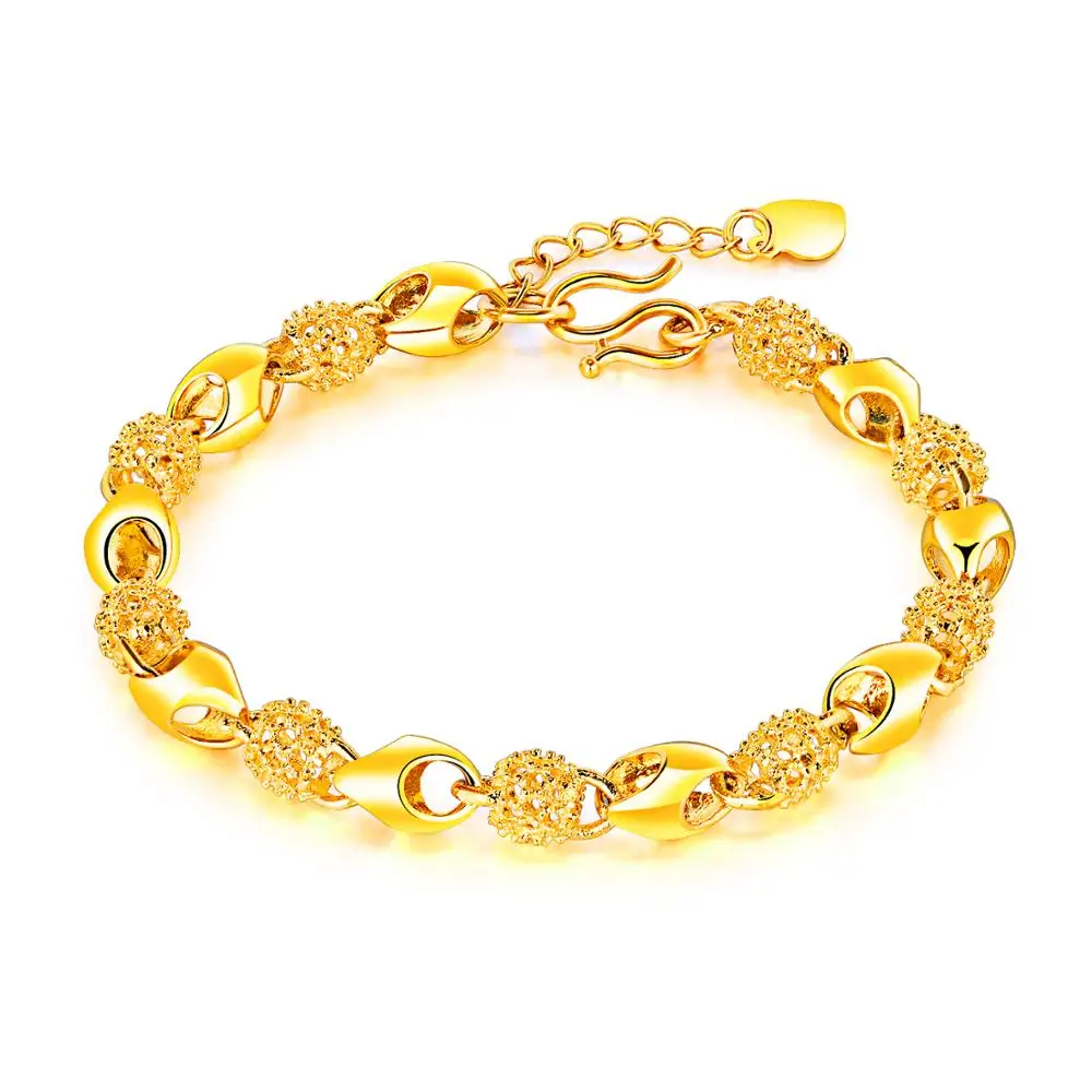 

taimei Vietnamese gold plated 24K gold bracelet lady bride wedding bracelet