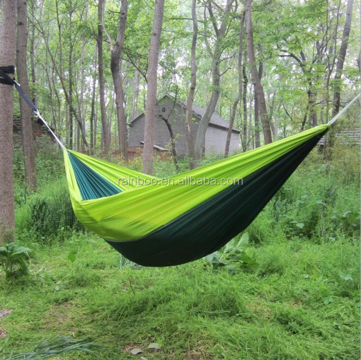 

Outdoor travel Nylon fabric parachute double camping hammock, Optional
