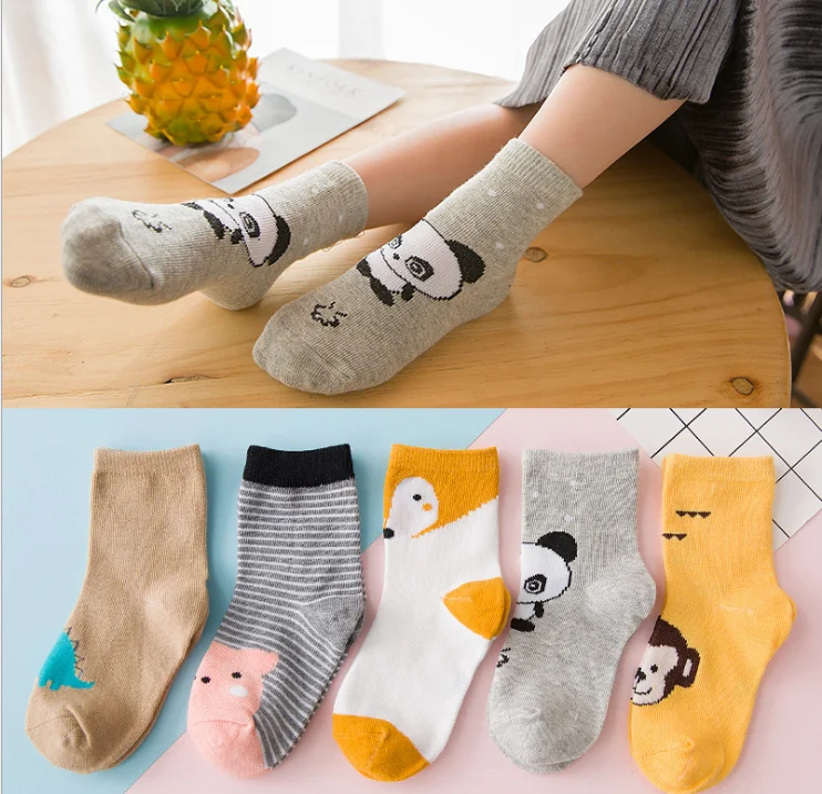 Wholesale Cute Boy And Girl White Crew Children School Student Socks