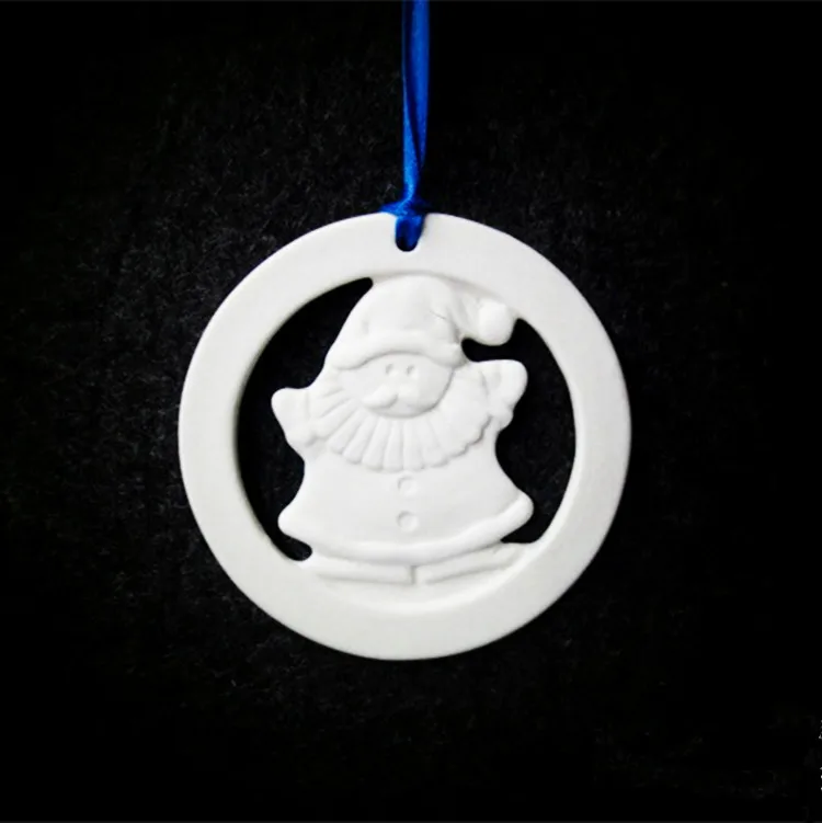 Wholesale Unpainted Blank White Ceramic Christmas Ornaments Buy