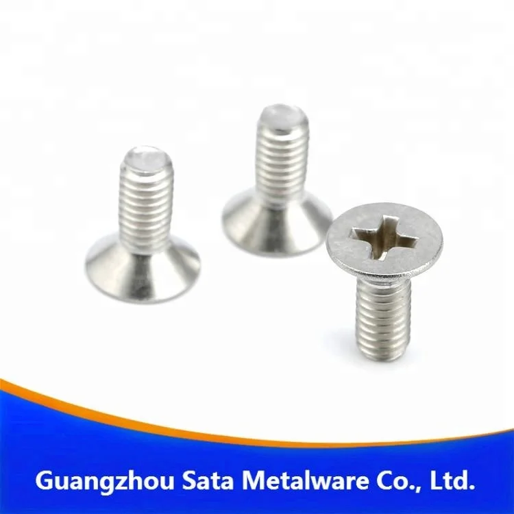 
Inch Cross Recessed Countersunk Flat Head Phillips Machine Screws 