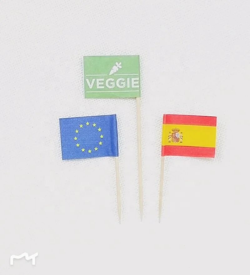 
Wooden Hamburger flag stick toothpick/wooden sandwich picks 