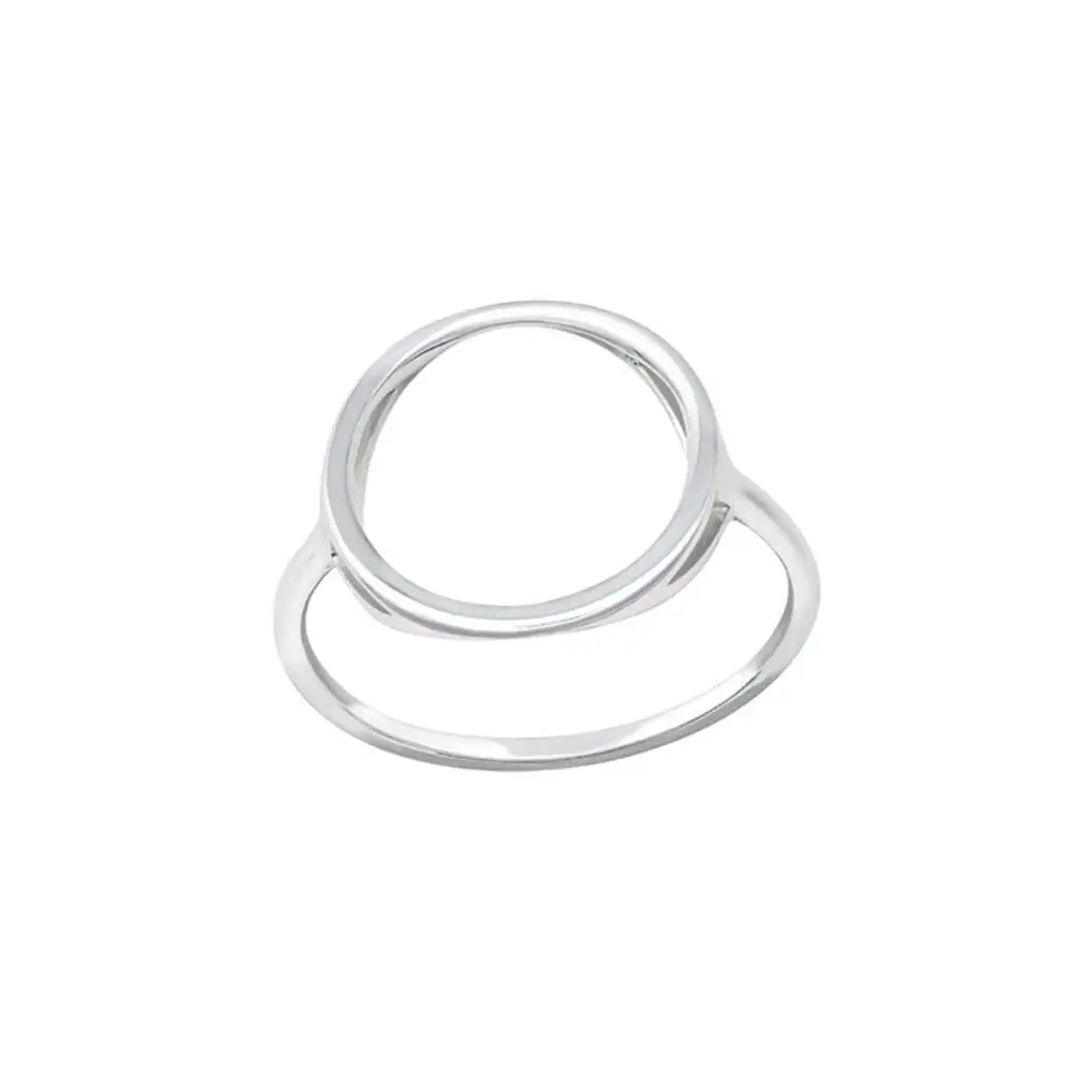 Polished Nickel Free Pear Jeweled Rings 925 Sterling Silver Liara