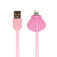 

Shell Cartoon 8pin USB Data Cable For iphone Mobile Phone Bank Power Tablet PC