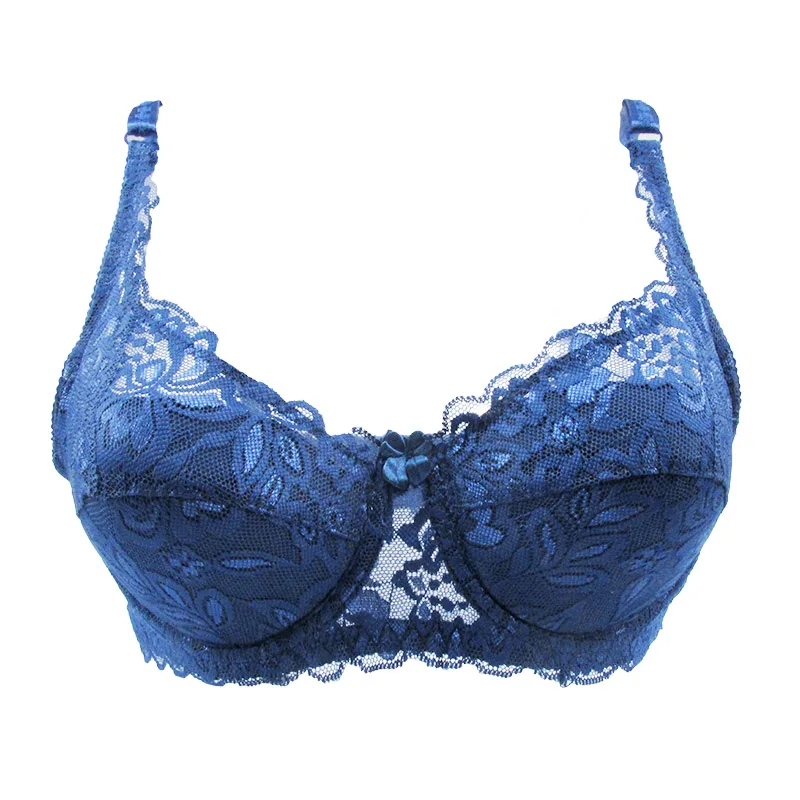 Transparent Flower Lace Soft Fabric Push Up Sexy Women Bra Brazier ...