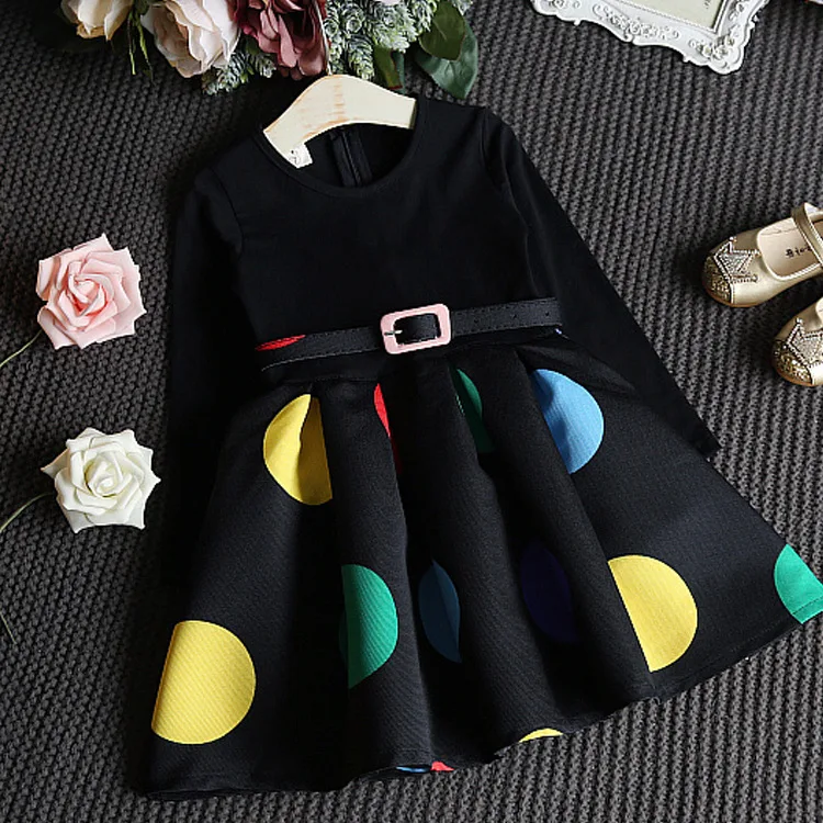 

high quality boutique clothes kids one-piece dress for 2-7 years old