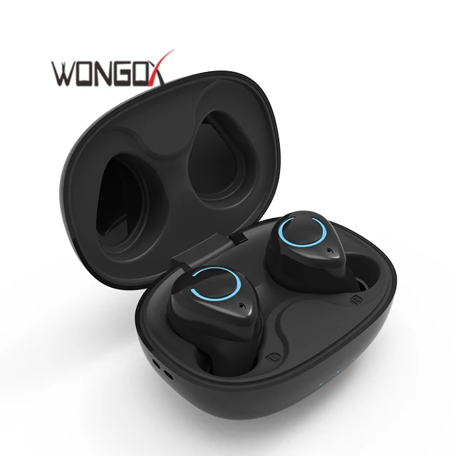 

Twins true wireless earbuds bt 5 stereo earphones anc hands free talking with Qi wireless battery case for sport