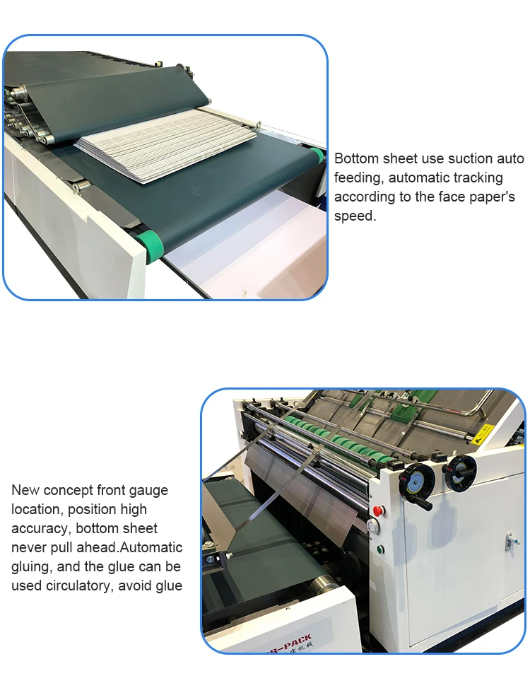 Fully Automatic Corrugated Paper Producing Corrugated and Cardboard Paper Gluing Machine