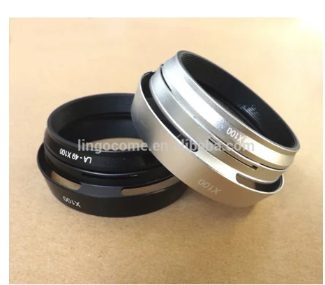 
LC4101 LC4102 Lens Hood LA-49X100 for Fuji X100 X100S X100T Camera with Adapter Ring 