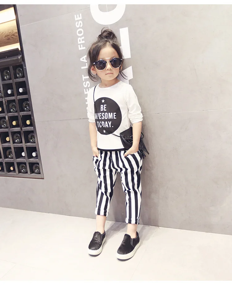 

Holiday Street Show Fashion Strip Cotton Letter boy and girl Clothing, Picture