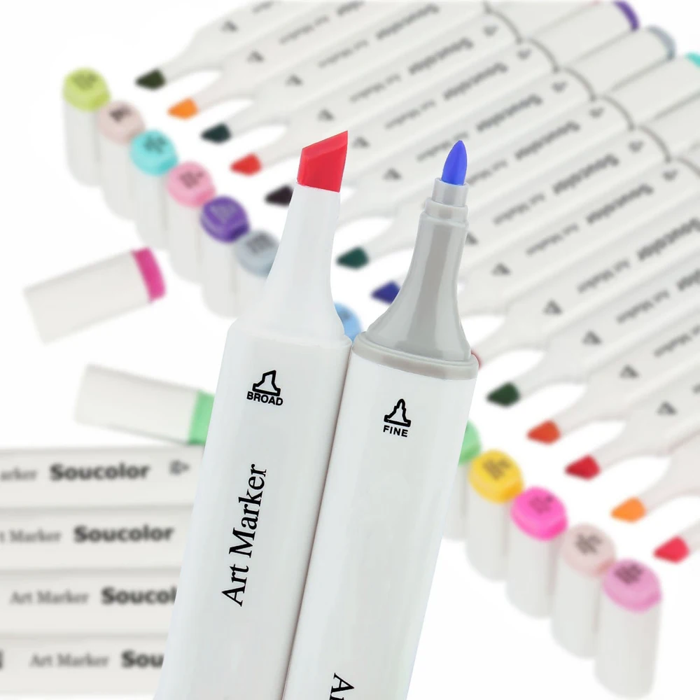 Wholesale Copic Sketch Illustration Markers Set Fine Nibs, Twin Tip Board  Pen Design For Drawing And Art Y200709 From Shanye10, $83.68
