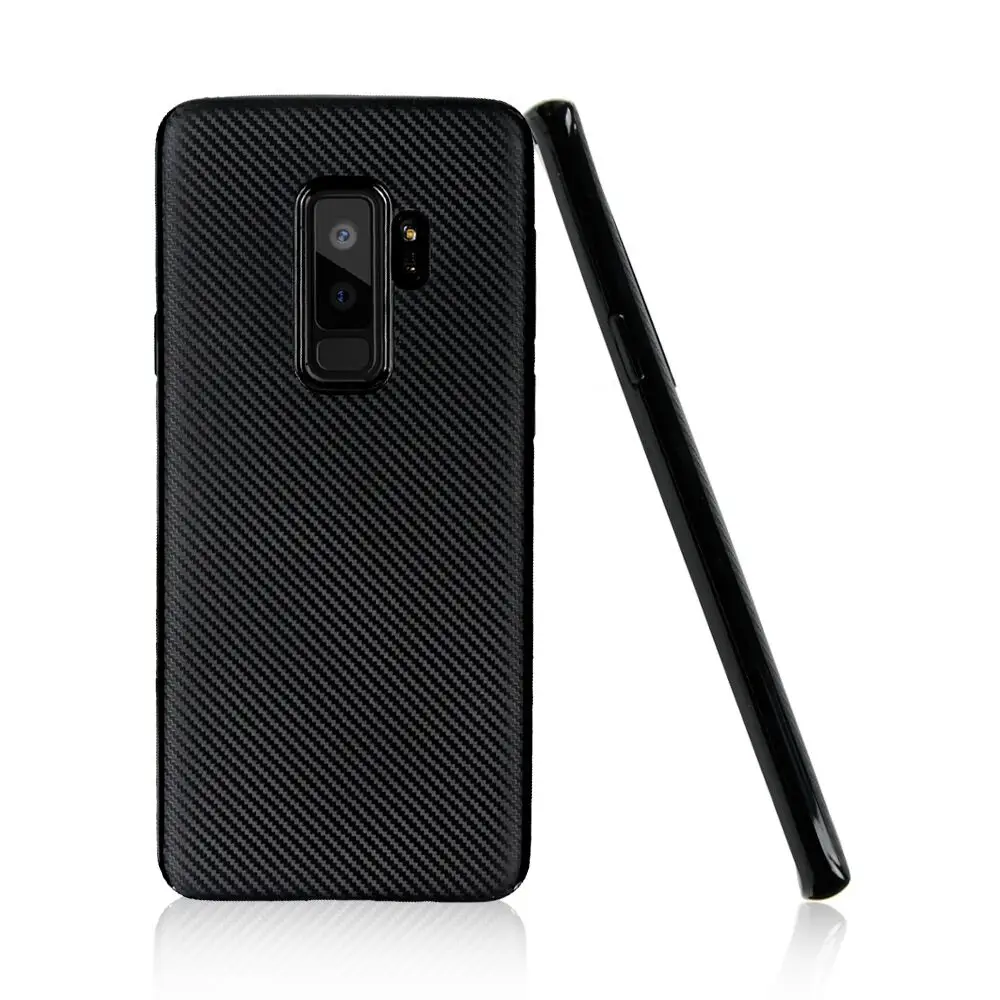 New Stylish Carbon Fiber Texture Soft TPU Phone Case For Samsung Galaxy S9 plus