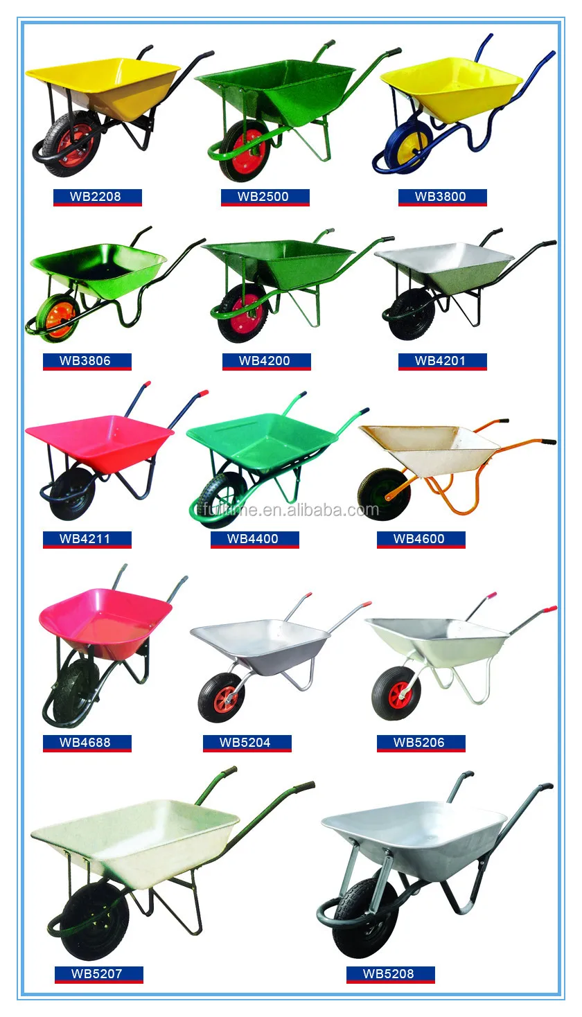 Concrete Buggy Wheel Barrow Wb2208 Hot Sale Wheelbarrow Heavy Duty