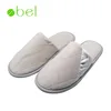 China best OEM branded disposable coral fleece hotel slippers for man in bathroom home house provided for four season hotel
