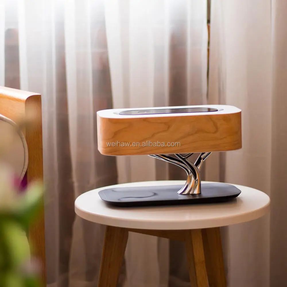 Multi-function 3 in 1 led light qi wireless charger speaker bluetooth speaker - ANKUX.COM