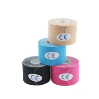 

Wholesale high quality AUPCON pre-cut roll light blue Imported acrylic glue kinesiology tape