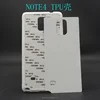 Customized 2D sublimation soft rubber phone case for samsung galaxy note4 with metal sheet
