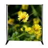 Aluminum frame tension fabric large telescopic display stand for trade show