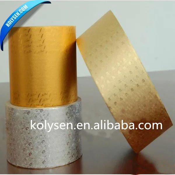 Twist Aluminum foil Chocolate candy wrapper printing paper in roll