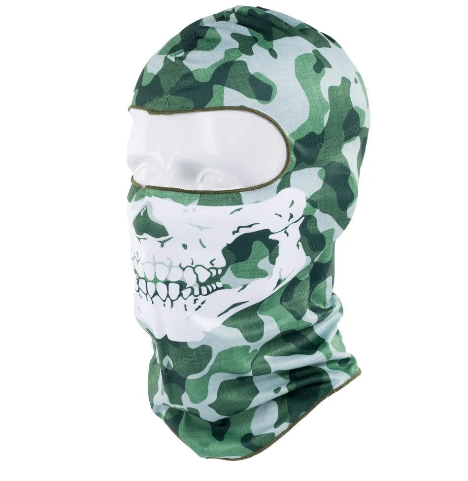 Windproof Full Face Ghost Skull Mask Military Tactical Camo Face Mask ...