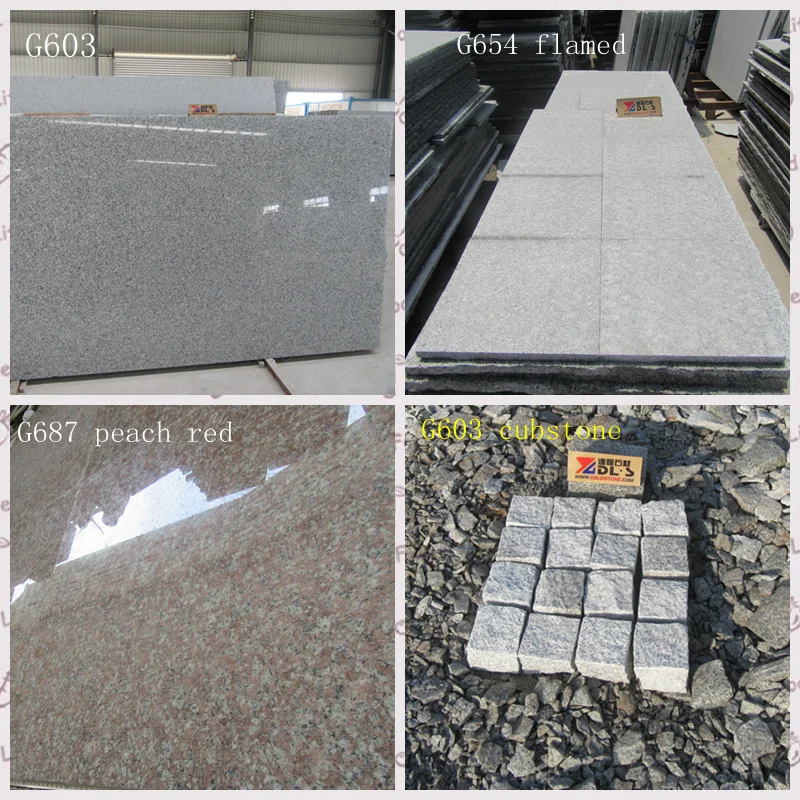 Giá rẻ G603 Đá Granite Đậu Xe Gạch, Flamed Granite Sàn Gạch