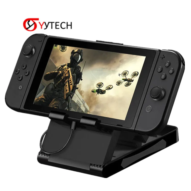 

SYYTECH Play stand Multi-angle Portable Adjustable Foldable Stand for Nintendo Switch, Black