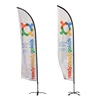 Promotion Cheap Fabric Advertising Drawing book Professional Feather Beach Flag