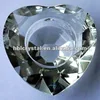 Fancy crystal heart shape candle holder for wedding decoration