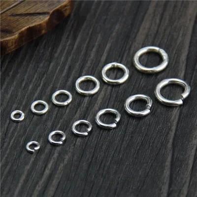 

925 Sterling Silver Round Open Split Jump Rings Closed Rings Jewelry Findings DIY Bracelet Necklace Jewelry Making, N/a