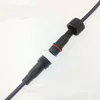 1.2m black 2Pin Din LED waterproof cable IP66
