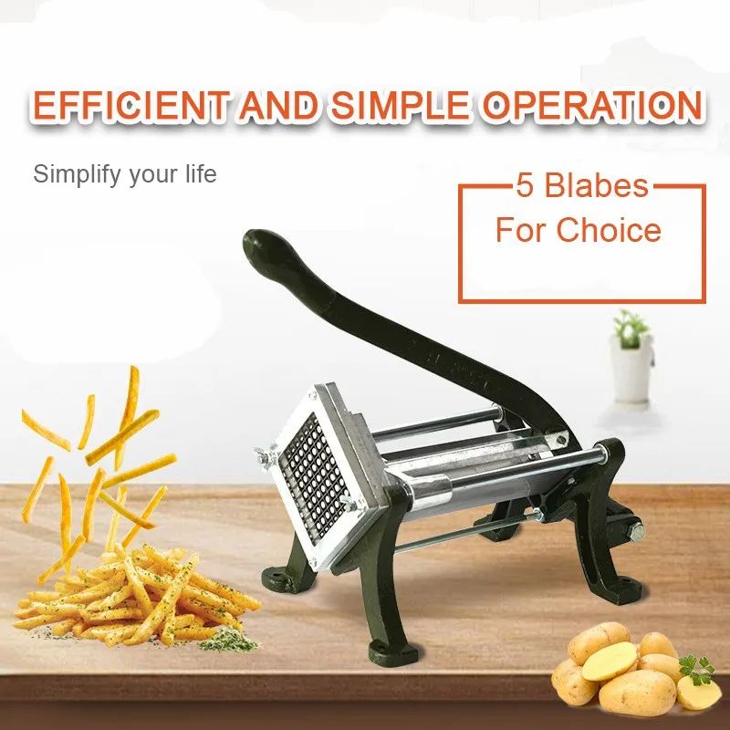 Durable Aluminium Alloy Potato Chips Cutter Machine French Fry