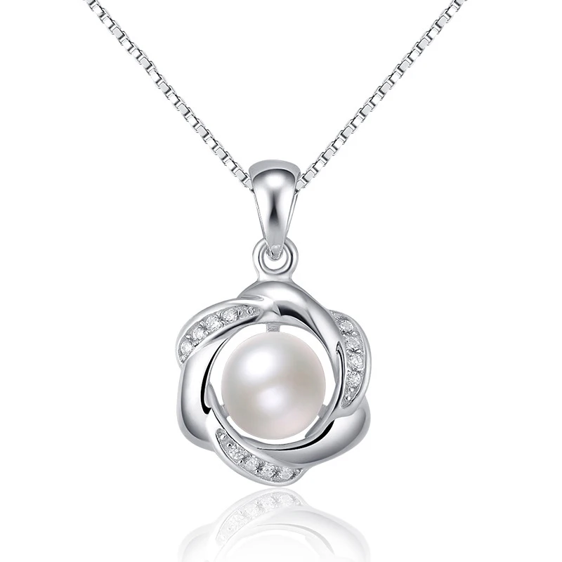 

Tryme Jewelry Tamira S925 silver inlaid jewelry pendant inlaid pearls are flowers pendant factory supplies wholesale, N/a