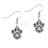 2018 metal zinc alloy antique silver Wholesale ladies earring daily wear latest fashion dangling Dog claw drop charm earrings