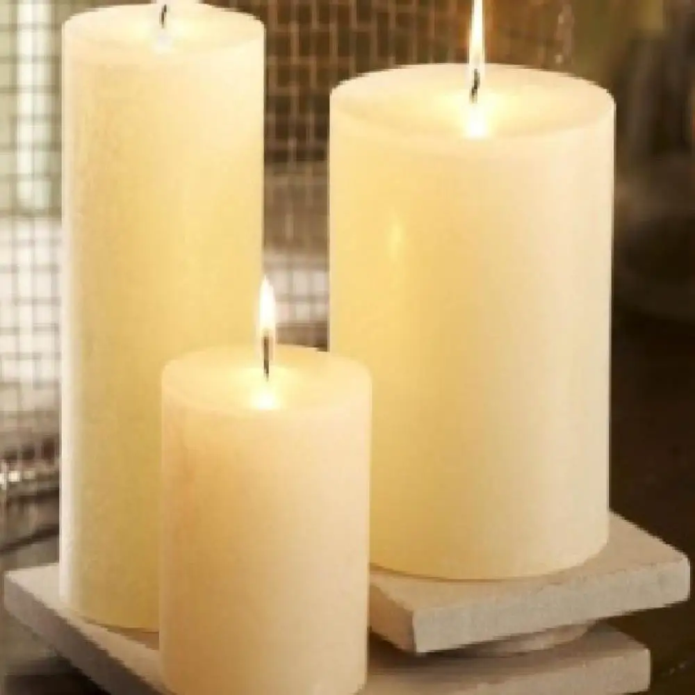 
Cheap wholesale white pillar candles 