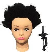 

Wholesale High Quality Human Hair 6" tight afro kinky curly training mannequin head