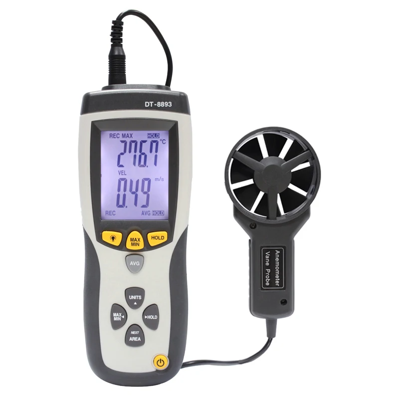 

DT-8893 anemometer Air volume The wind temperature wind speed test