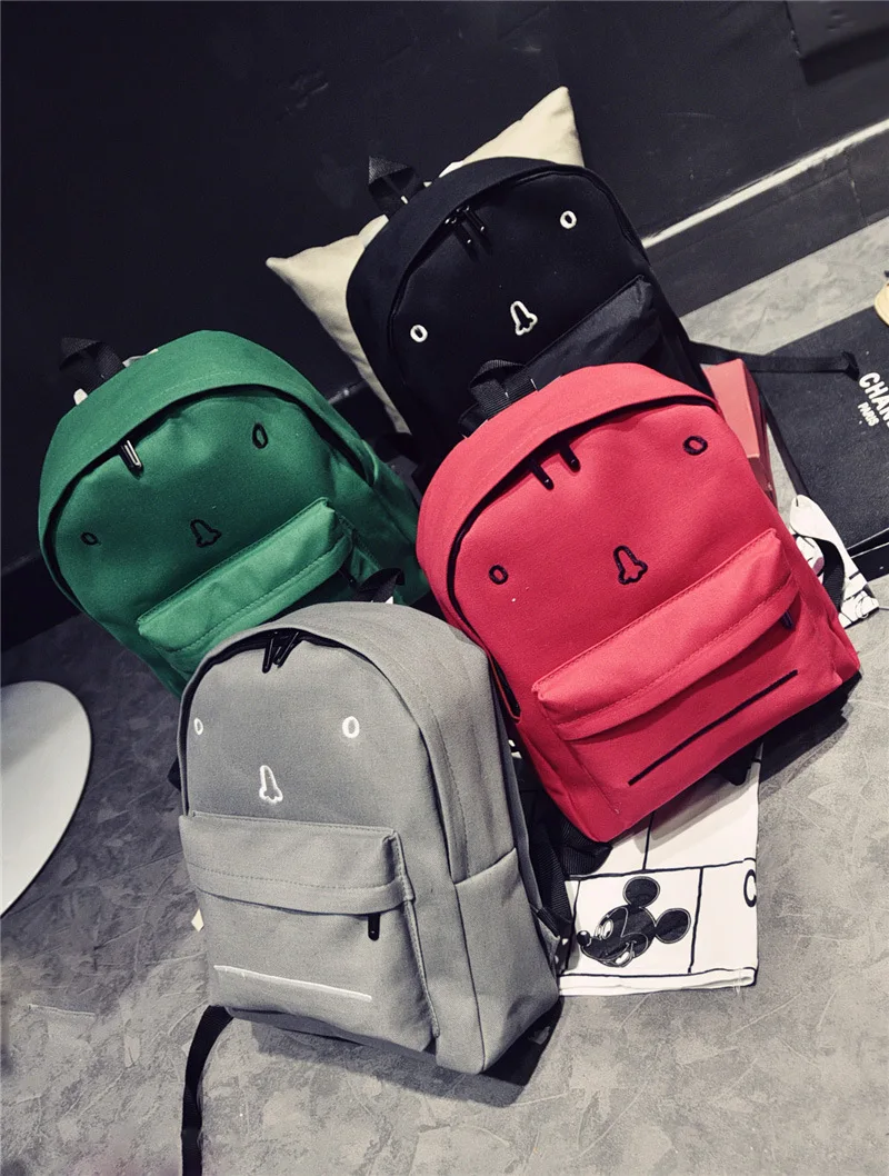 Nieuwe grappige preppy stijl canvas emoticons meme gezicht