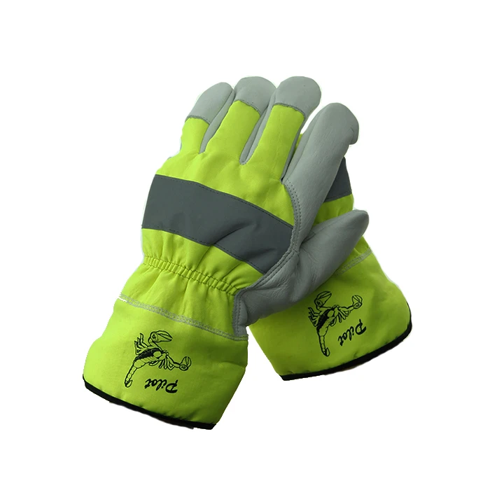 Natural Color Cow Grain Leather Gloves Forklift Driver Gloves Buy Cow