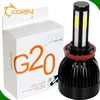 auto parts G20/G5/L5 head lamps bulbs 6000k cob 4 sides 8000lm 80w, fans cooling can bus 12v/24v car led headlight 9005 hb3 h10