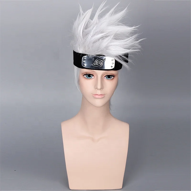 

Kakashi Naruto Japan Anime Cosplay Wig Animation Gray Men Anime Wig, As pic