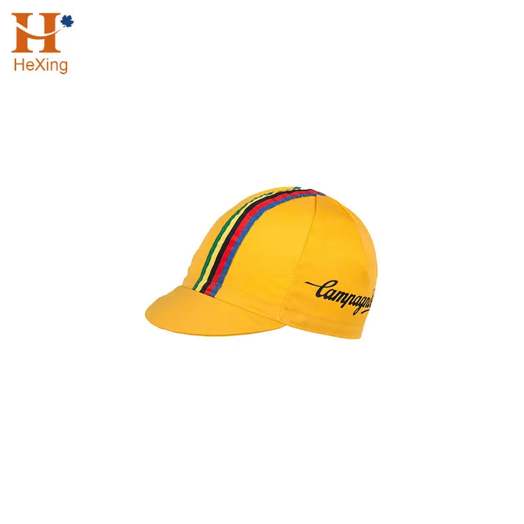 yellow cycling cap